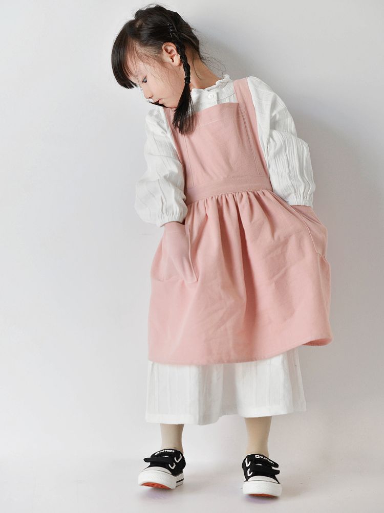Kids Cotton Apron Dress Parent - Kids Outdoor Kitchen Accessories 评论和价格