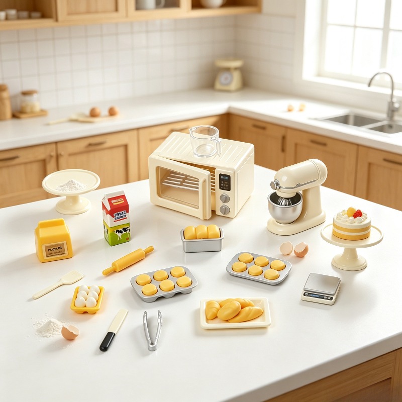 Mini Baking Time Pretend Play  - Kids Outdoor Kitchen Accessories 评论和价格