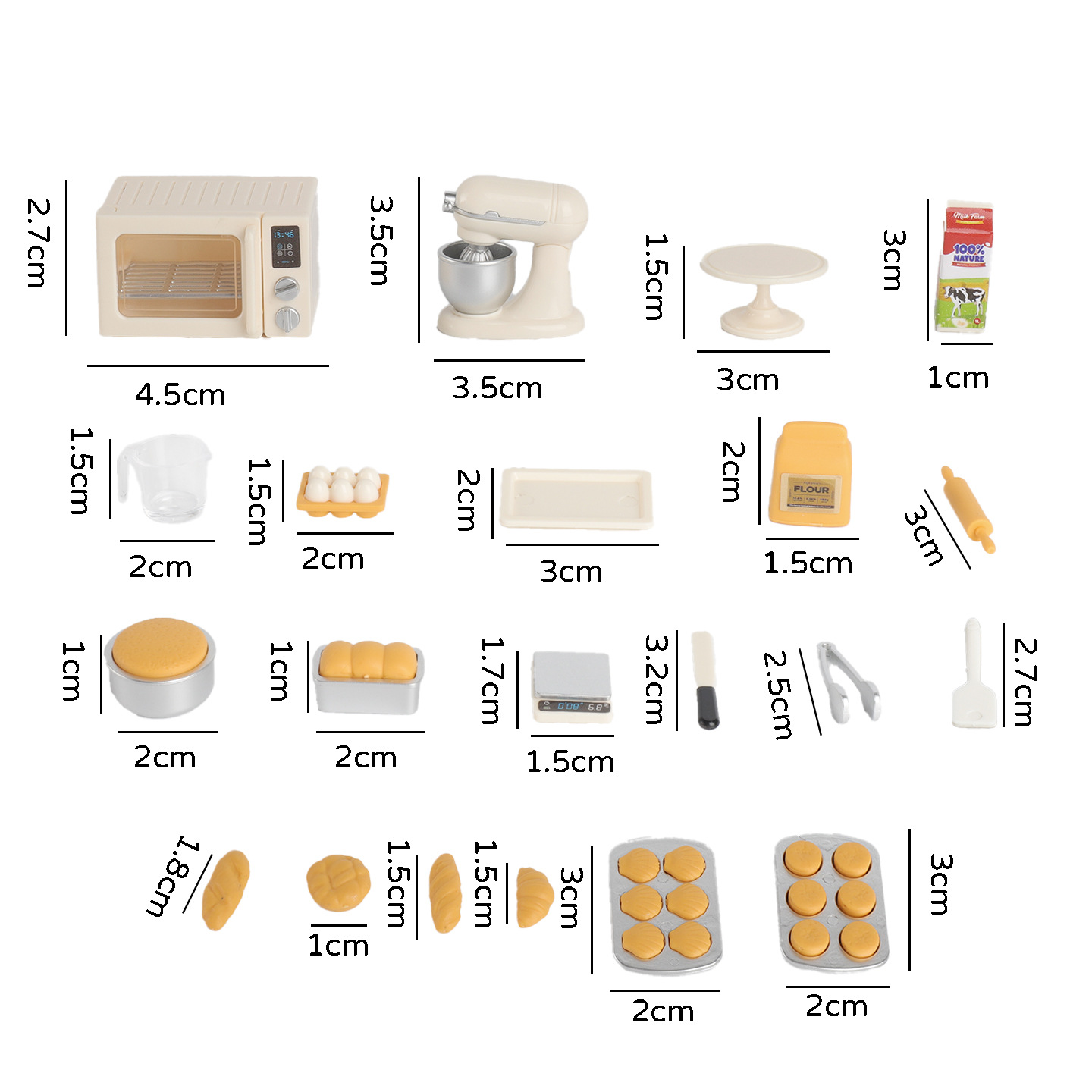 Mini Baking Time Pretend Play  - Kids Outdoor Kitchen Accessories 评论和价格